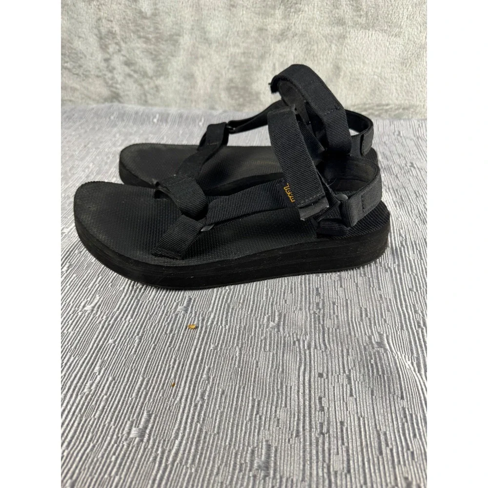 Teva Midform‎ Universal Black Platform Sandals Womens 10 F16019K